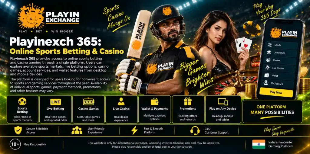 Playinexch 365 Login Access Your Online Gaming Account