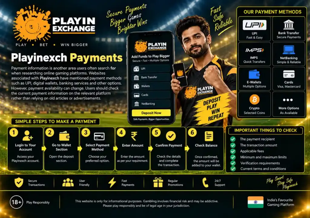 Playinexch Payments