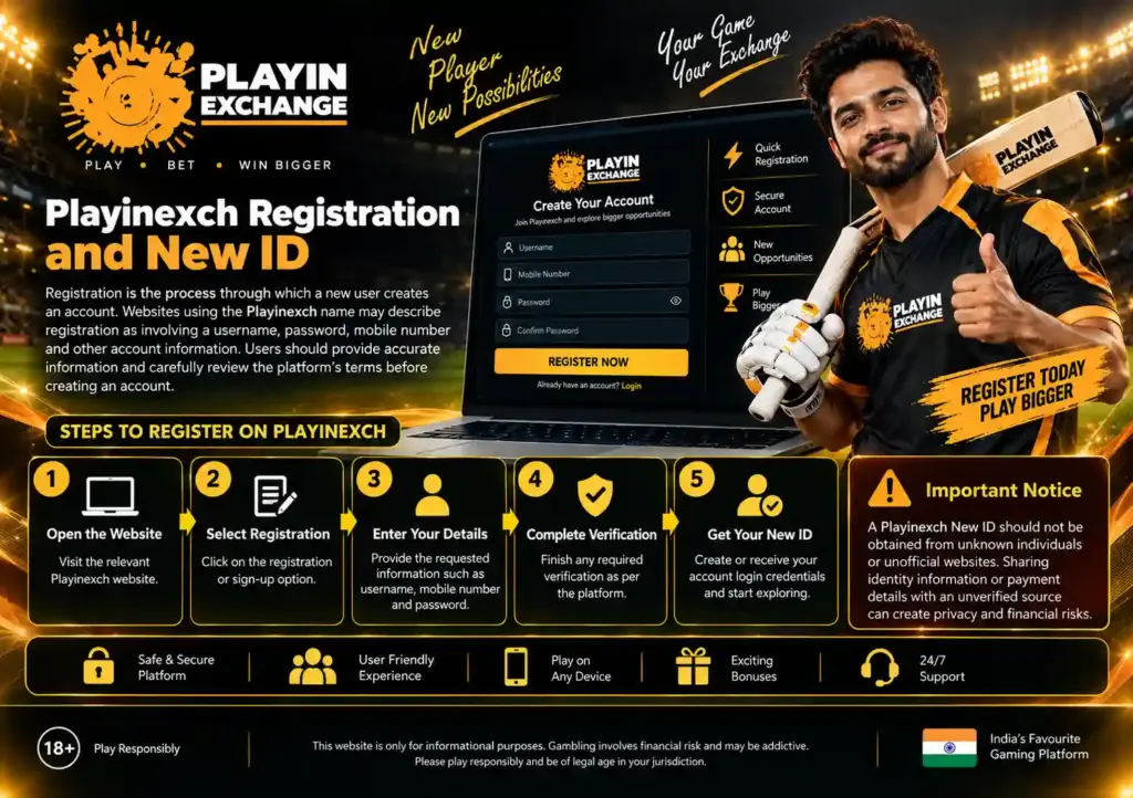 Playinexch Registration and New ID