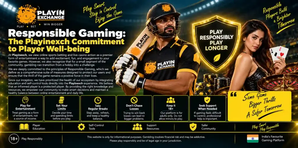 Responsible Gaming The Playinexch Commitment to Player Well-being